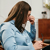 woman-in-blue-long-sleeve-shirt